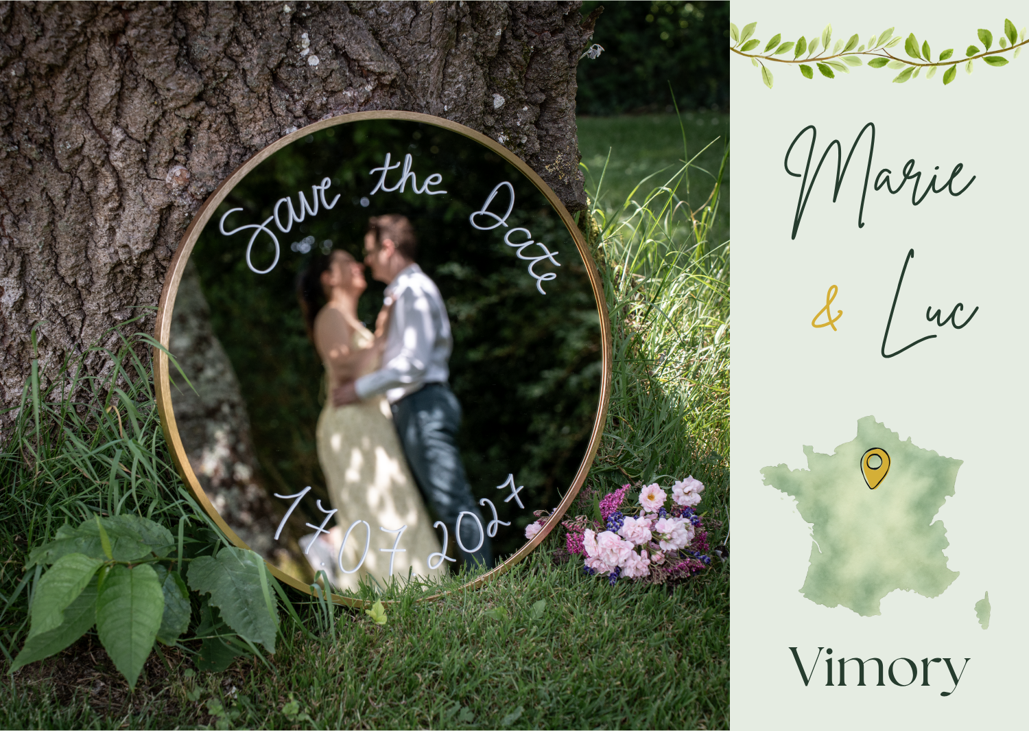 Save the Date – Marie & Luc, 17.07.2027, Vimory
